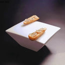 Axyaa Ceramic High Foot Plate for Dim Sum Sushi Molecular Cuisine Display