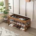Axyaa 2-Tier Shoe Rack Bench, Modern Design, 550lbs Capacity