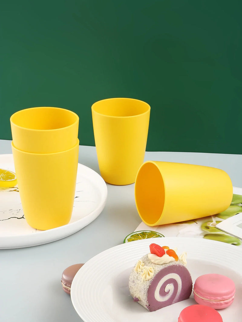 Axyaa Reusable Plastic Cups for Home, Restaurant, Picnics, Camping - Set of 6