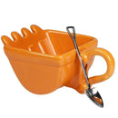 Novel Excavator Bucket Model Mug Set with Spoon - Axyaa Brand Gift Canecas