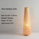 Axyaa Bamboo Zen Floor Lamp: Nordic Living Room Tea Room Sofa Side Light