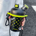 Axyaa Kids Stainless Steel Insulated Straw Cup - Double Drink Thermos