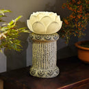 LED Lotus Desk Lamp by Axyaa - Creative Resin Shade for Home, Office, and Hospitality
