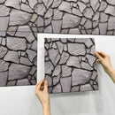 Axyaa 3D Faux Stone Peel Stick Backsplash Wall Tile Sticker 30cm x 30cm