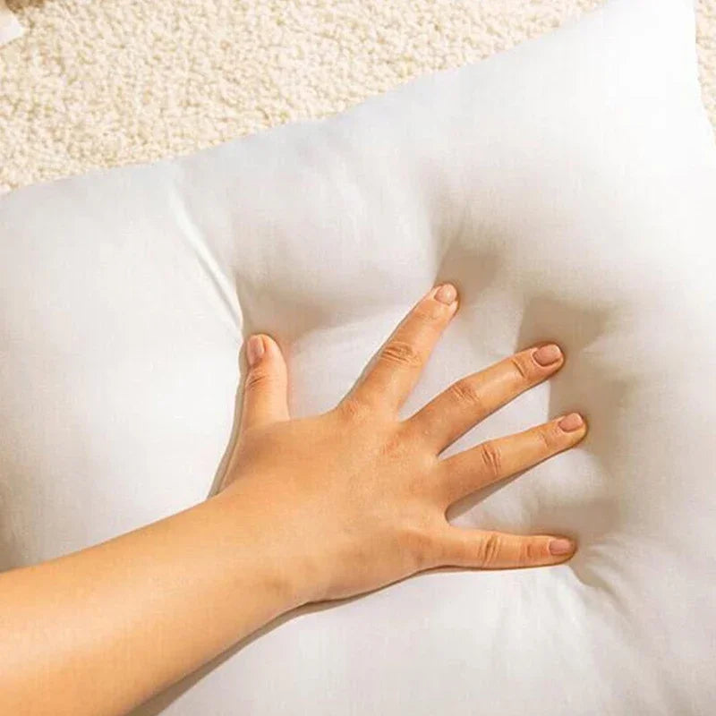 Axyaa White Square Throw Pillow Insert - Hypoallergenic Decorative Sham Stuffer