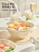 Axyaa Ceramic Noodle Bowl for High Beauty Noodles and Soup
