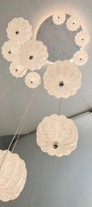 Axyaa Crystal Chandelier Ceiling Lamp LED Indoor Living Room Lighting