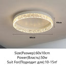 Axyaa Modern LED Dimmable Ceiling Light for Living Dining Bedroom Glossy Lighting