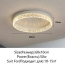 Axyaa LED Ceiling Light Dimmable Modern Round Glossy Lighting Fixtures