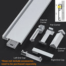 Axyaa LED Aluminium Profile Baseboard 1M/2M Linear Skirting Channel Light