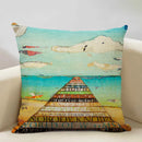 Axyaa Linen Pillow Case 45x45cm for Home Decor and Relaxation
