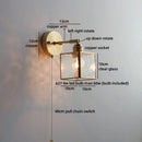 Axyaa Glass LED Wall Lamp for Shower Living Room Kitchen Bathroom Above Mirror