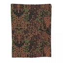 Axyaa Lightweight Erbsenmuster Camo Fleece Blanket for Bedroom and Sofa