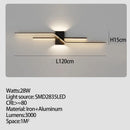 Axyaa White/Black LED Wall Lamp - Modern Living Room & Bedside Light