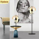 Axyaa Glass Desk Lamp Light LED Floor Lamp Luxury Art Nordic Style