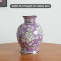 Axyaa Blue & White Porcelain Flowers Vase Flowers Arrangement Hydroponic Dried Flower Vase