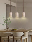 Axyaa Yellow Travertine Pendant Lamp for Bedroom, Dining, Bar - Wabi-sabi Style LED
