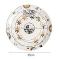 Axyaa Ceramic Sun Hanging Plate 10 Inches European Art Wall Decoration