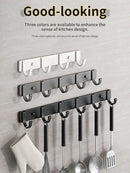 Axyaa Wall Hanging Clothes Hanger Coat Hook Organizer Storage Kitchen Accessory