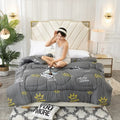 Axyaa Winter Microfiber Duvet Comforter - Thick & Washable - Small Queen King Size