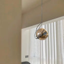 Axyaa Amber Glass Pendant Chandeliers LED Lights for Retro Bedroom Balcony