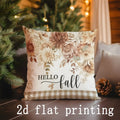 Axyaa Fall Floral Hello Cushions: Festive Pattern Cover for Sofa, Bedroom, Car