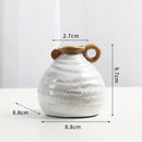 Axyaa Ceramic Vase: Retro American Country Style Home Decor with Hydroponic Flowers