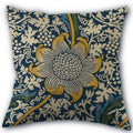 Axyaa Peach Leather Velvet Pillow Case Set - William Morris Design