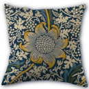 Axyaa Peach Leather Velvet Pillow Case Set - William Morris Design