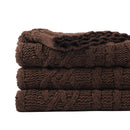 Axyaa Chenille Plaid Throw Blanket - Soft & Thick Knitted Bedspread