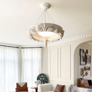 Axyaa French Luxury Plaster Ceiling Lamp for Elegant European Baroque Decor.