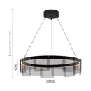 Axyaa Circular Pendant Light: Modern Nordic Style for Living, Dining, Bedroom