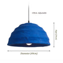 Axyaa Klein Blue Pendant Lamp Bowl 49CM Dining Table Lighting