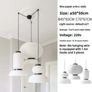 Axyaa Xuan Paper Lamp: Nordic Minimalist LED Pendant Light