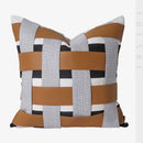 Axyaa Modern Hotel Bedroom Square Pillow Orange Black Sofa Living Room Winery Pillow