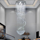 Axyaa LED Spiral Crystal Ball Chandelier for Staircase Pendant Lighting