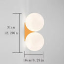 Axya Nordic Double Ball Glass Wall Lamp for Elegant Home Decor