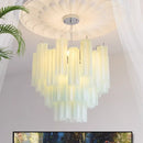 Axyaa Medieval Glass Pendant Chandelier for Dining Living Bedroom
