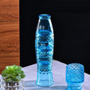 Axyaa Koi Fish Glass Cup Set of 4 in Grey, Amber, Navy Blue - Lucky Dog Collection