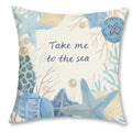 Axyaa Seashell & Sea Creature Pillow Covers for Sofa, Bedroom, Car - Coastal Theme