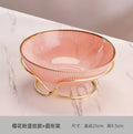 Axyaa Glass Fruit Tray for Home and Office Decor, Snacks, and Candy Storage