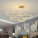 Axyaa Modern Circular Ring Chandeliers for Indoor Living Room Décor