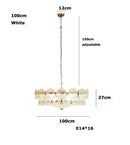 Axyaa French Retro Glass Pendant Light for Stylish Home Decor