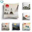 Axyaa Retro Series Ink Painting Pillowcase Collection