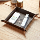 Axya Retro PU Leather Dice Rolling Tray & Key Storage Box