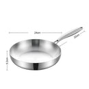 Axyaa 316 Stainless Steel Non-Stick Frying Pan Wok for Gas Stove Induction Pot