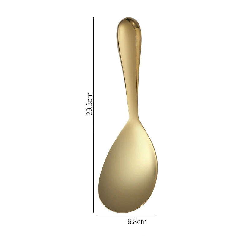 Axyaa Stainless Steel Rice Spoon - Large Capacity Buffet Serving Cutlery