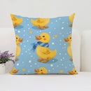 Axyaa Cute Duck Pillowcase 45x45 for Living Room & Bed Pillows