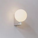 Axyaa Glass Ball Wall Sconce Light with G9 Bulb & Metal Base