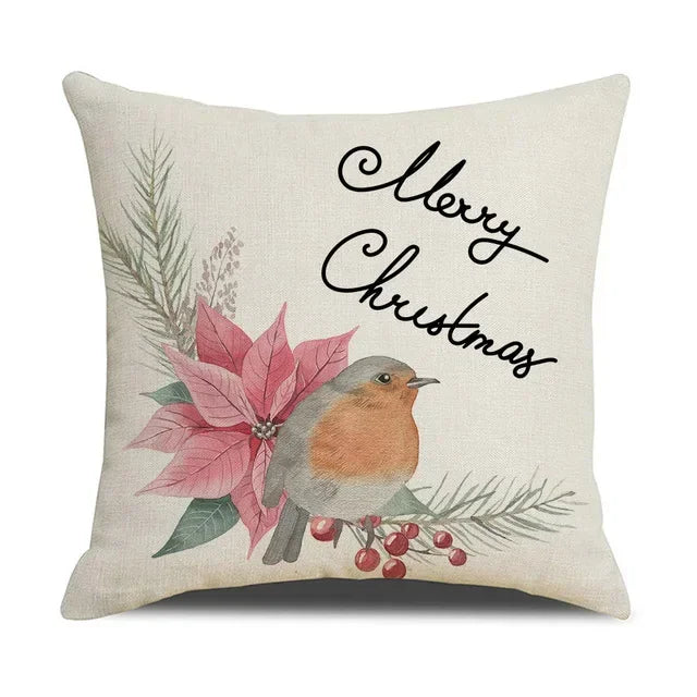 Axyaa Christmas Pine Branch Wreath Pillowcases 45x45 cm